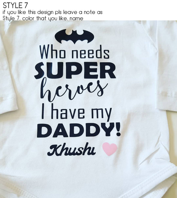 Customised fathers day romper