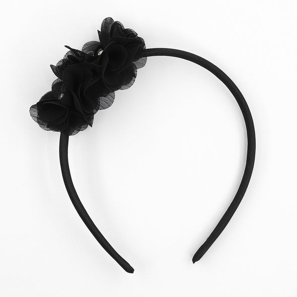 Mandy two Chiffon flowers acrylic headband