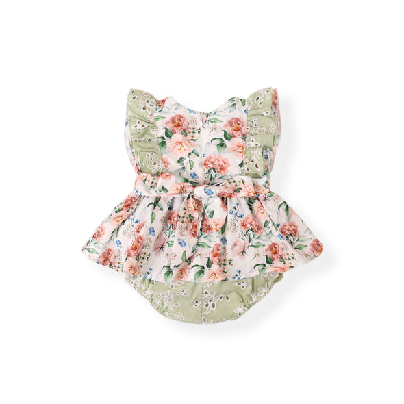 Paisley floral romper/dress