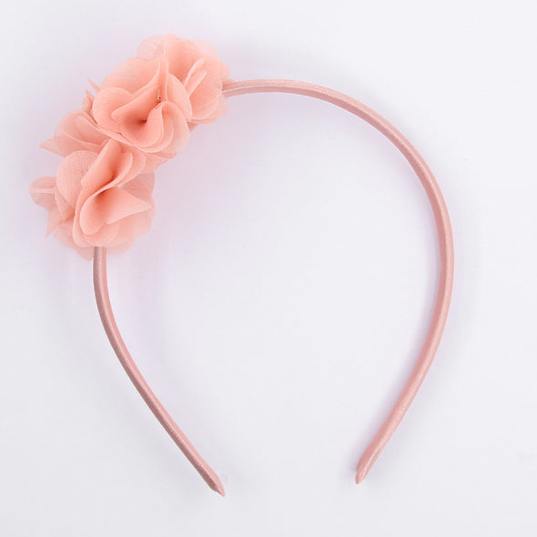 Mandy two Chiffon flowers acrylic headband