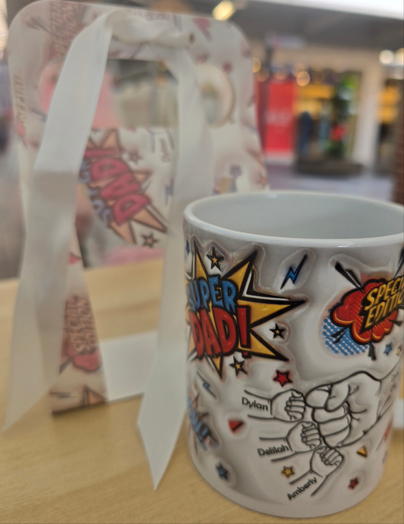 Personalised super dad mug