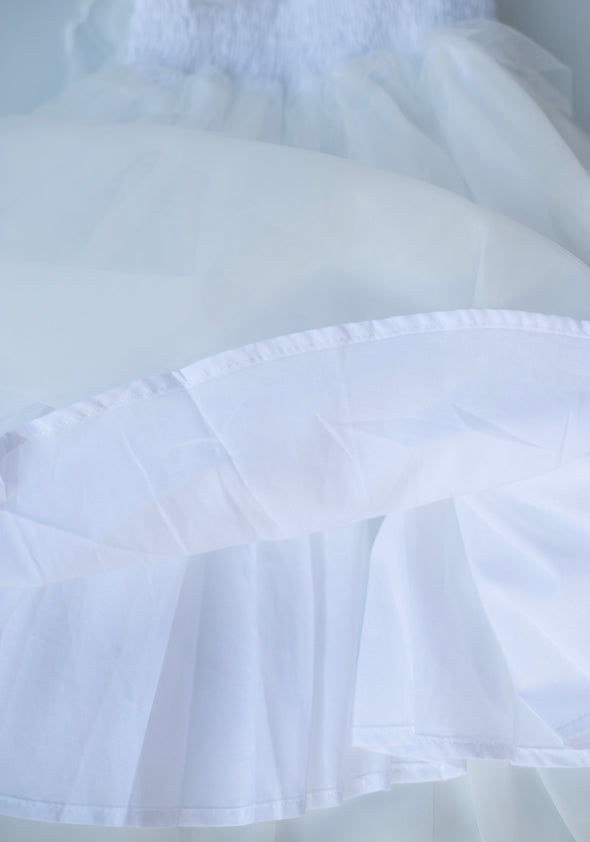 Lulu butterfly dress white
