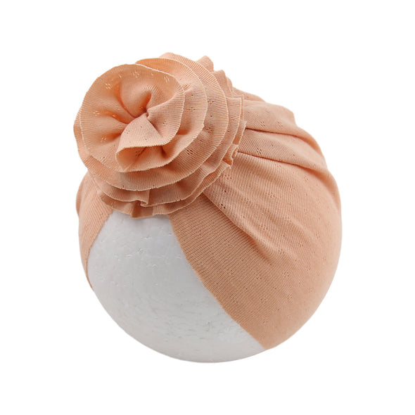 Sarina ruffled bow turban