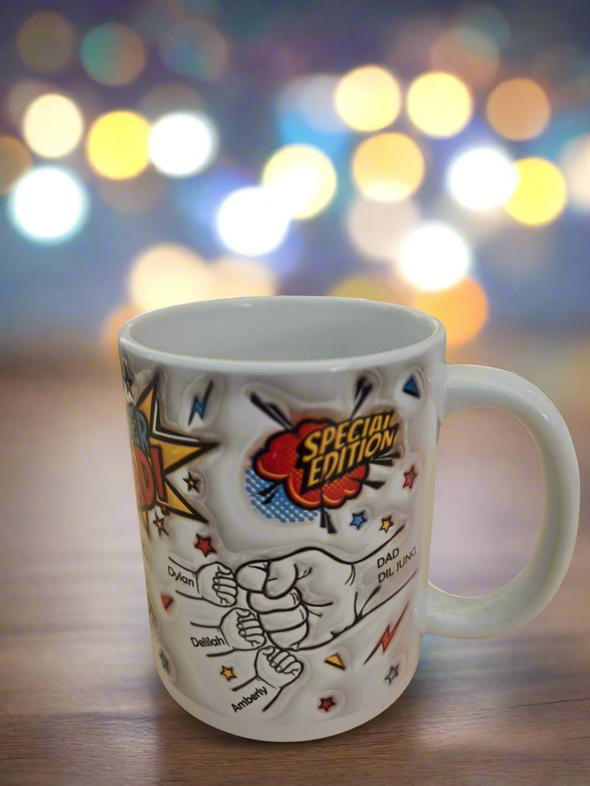 Personalised super dad mug