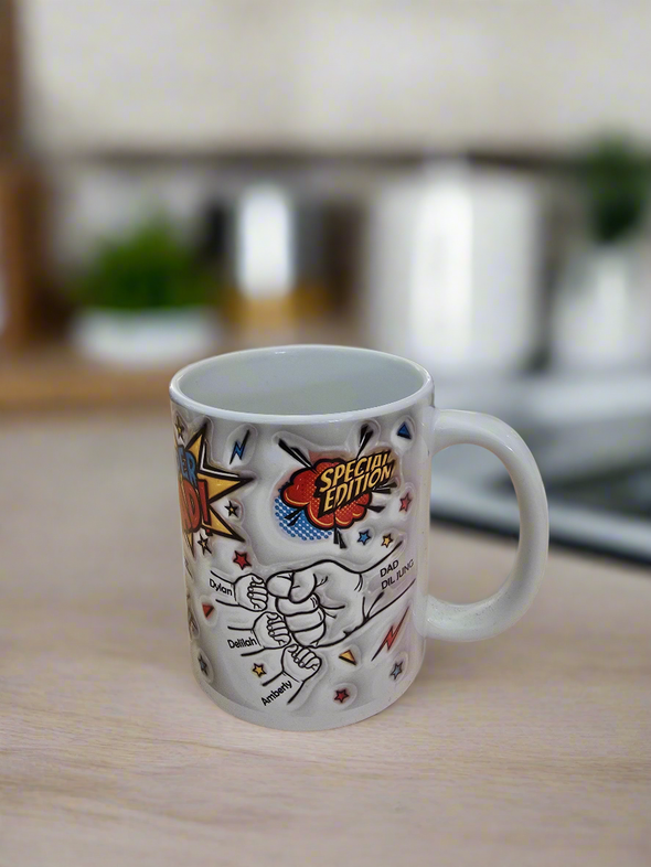 Personalised super dad mug