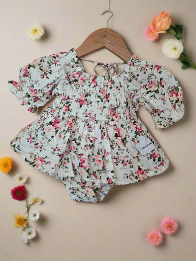 Ashra floral romper/dress