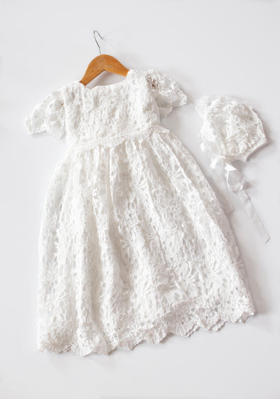 Dorah crochet lace dress set