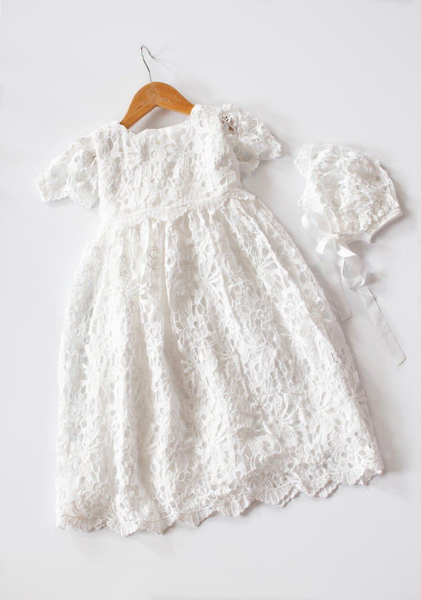 Dorah crochet lace dress set