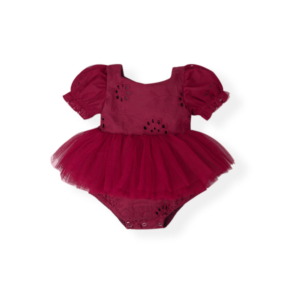 Madison broderie tutu romper/dress