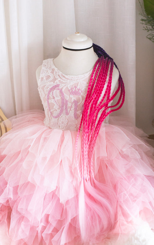 Personalised Nicolina pink tutu dress