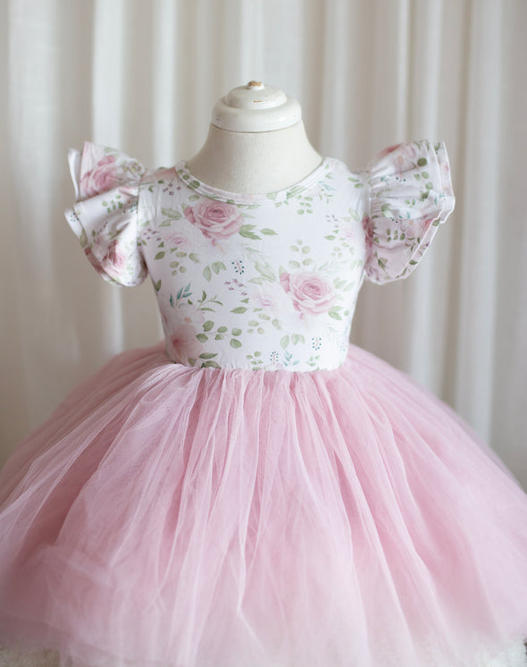 Rosaline vintage floral tutu romper/dress