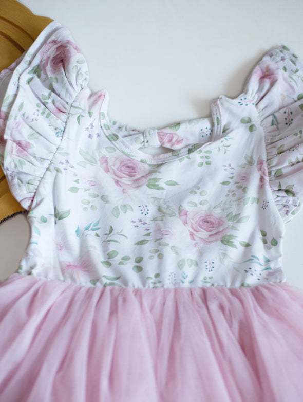 Rosaline vintage floral tutu romper/dress