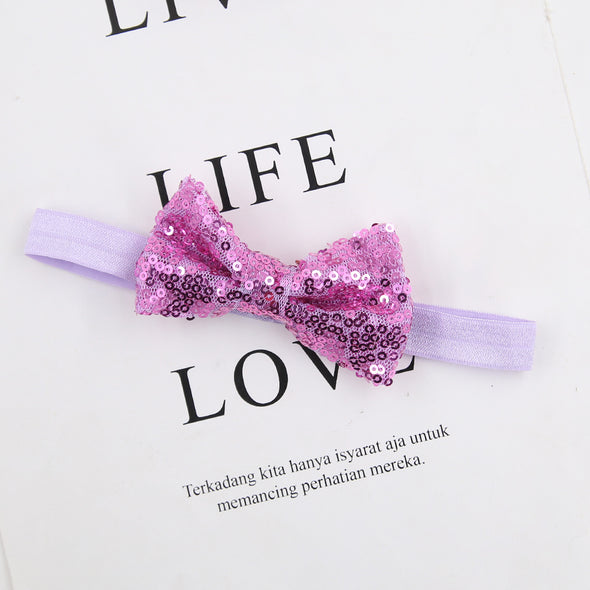 Daphne sequin bow headband