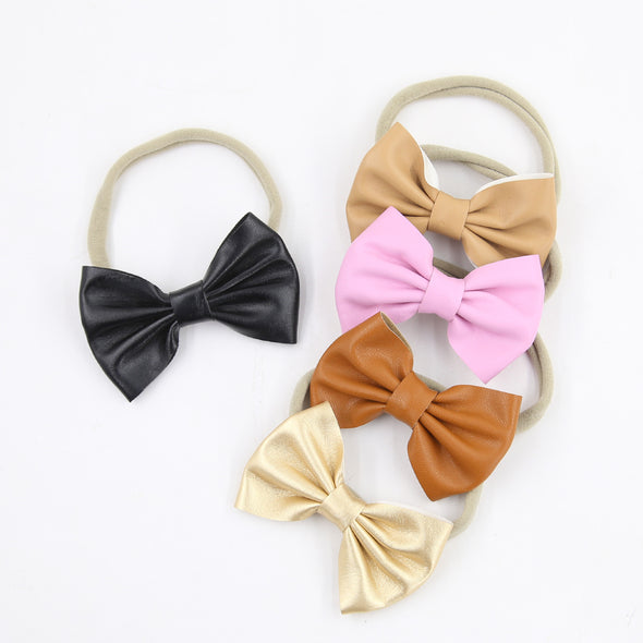 Elsie pu bow headband