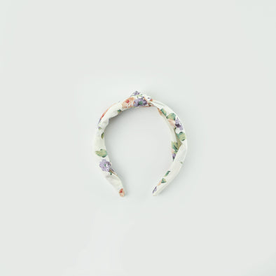 Nora floral knotted acrylic headband