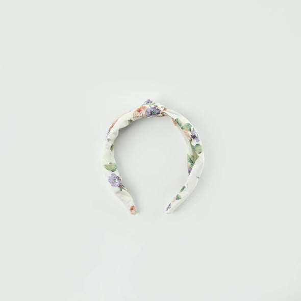 Nora floral knotted acrylic headband