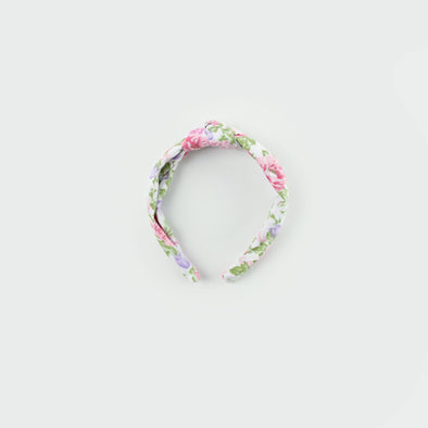 Abigail floral knotted acrylic headband