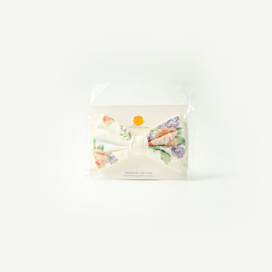 Nora floral bow headband