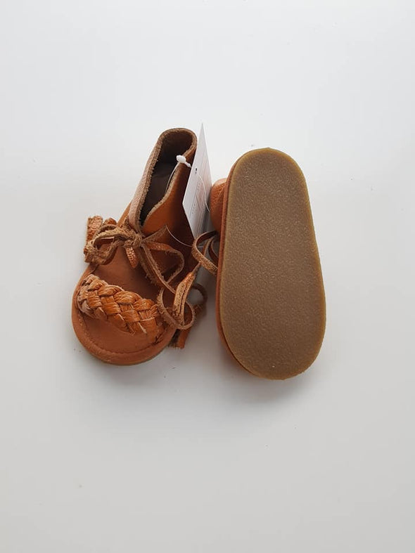 Genuine Tan leather sandal clearance