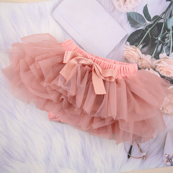 Dusty pink tutu nappy cover