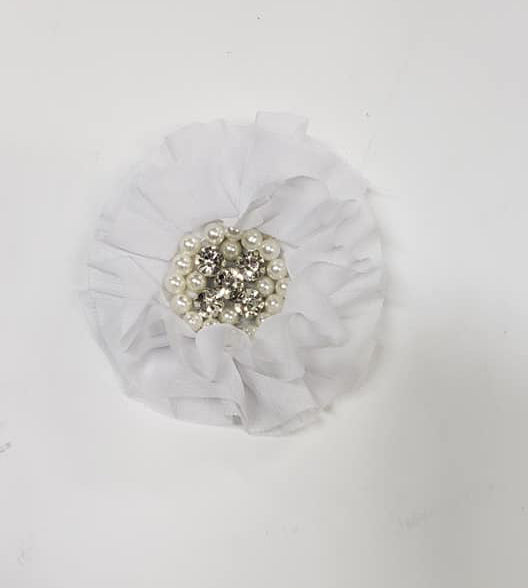 Chiffon flower clips