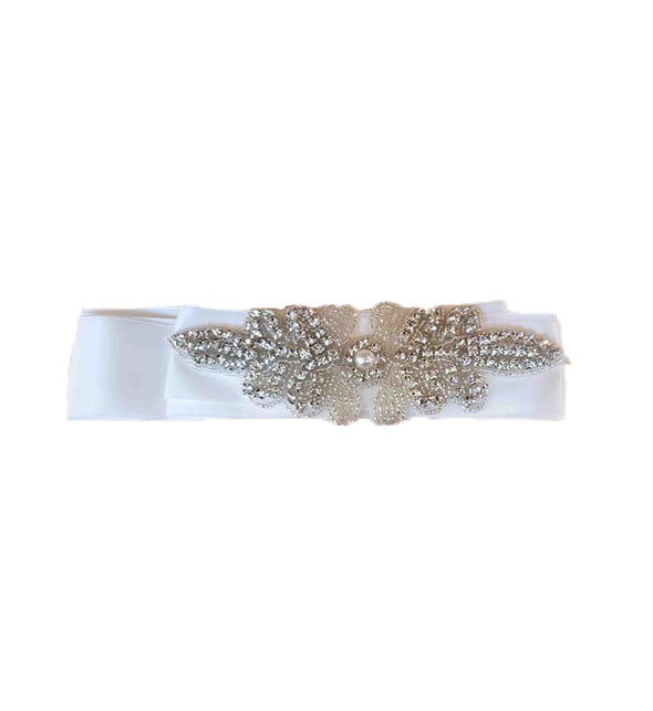Diamante sash belt for dresses
