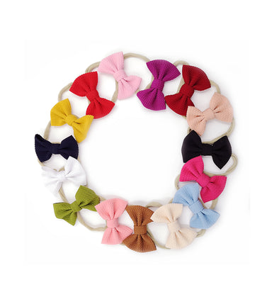 supersoft fabric bow headband