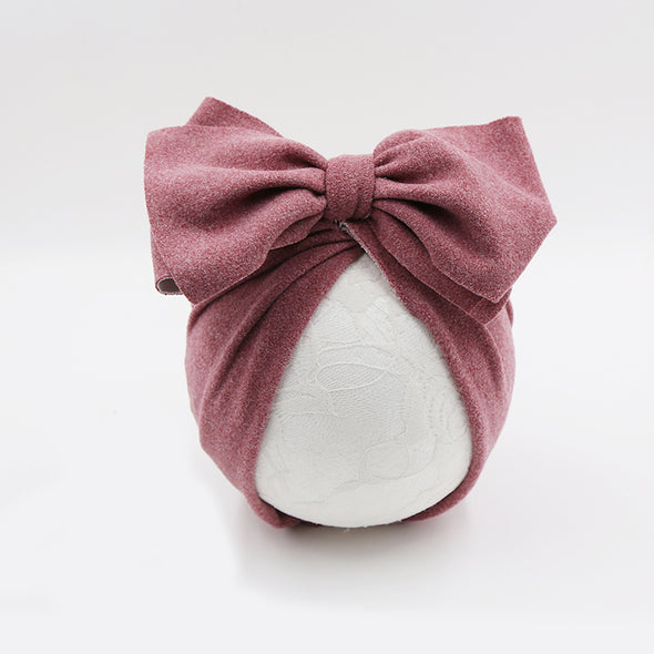 Oversized bow turban