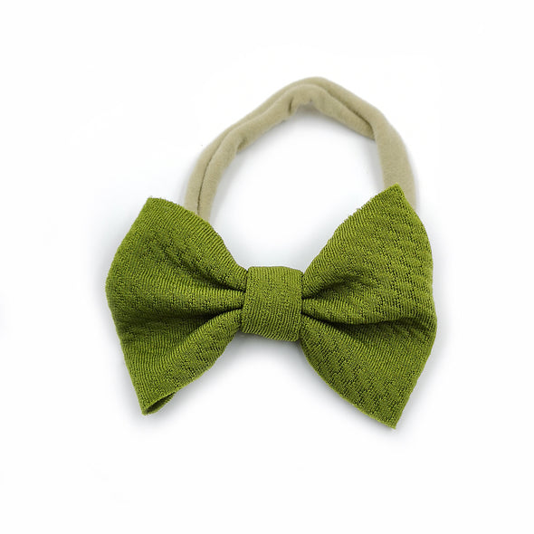 supersoft fabric bow headband