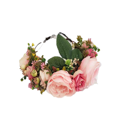 New Peach flower crown