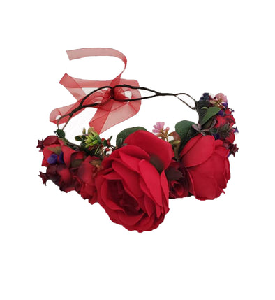 Red Flower crown
