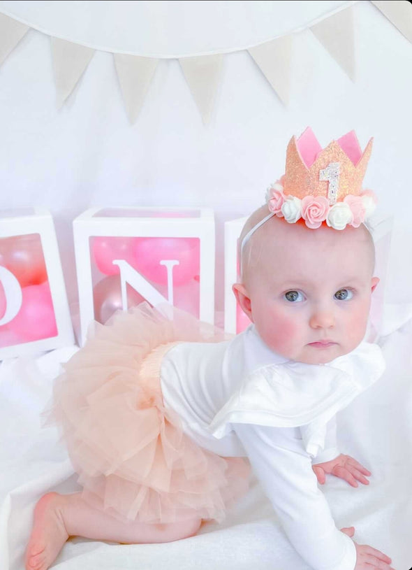 New Peach tutu nappy cover