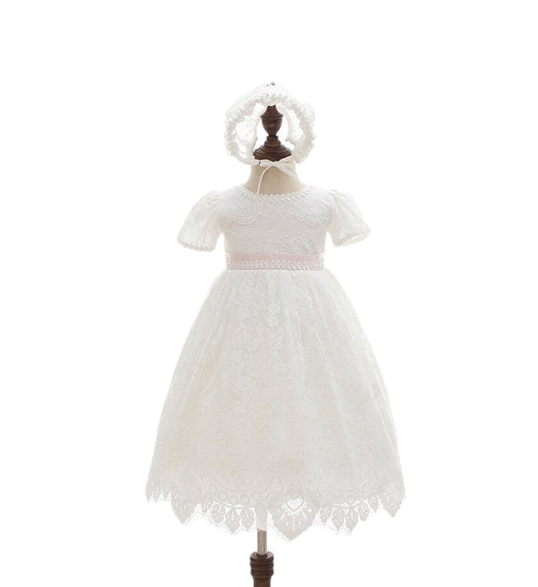 Arielle lace christening gown dress set