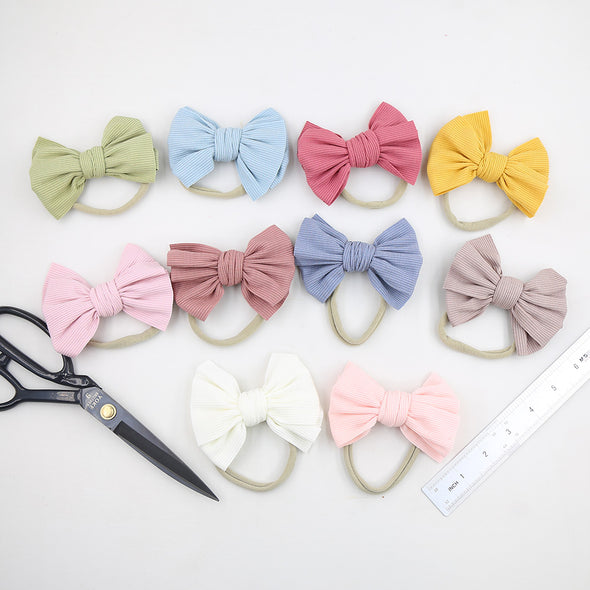 Liliana bow nylon headband