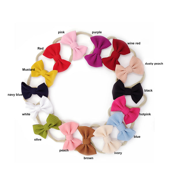 supersoft fabric bow headband