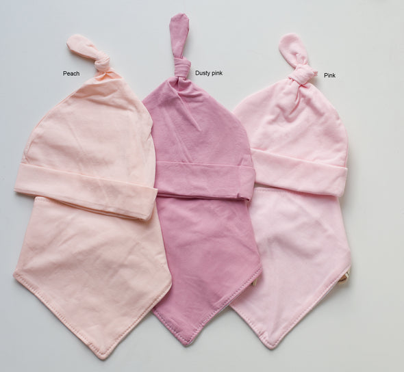 Daddy's girl beanie and bibs set
