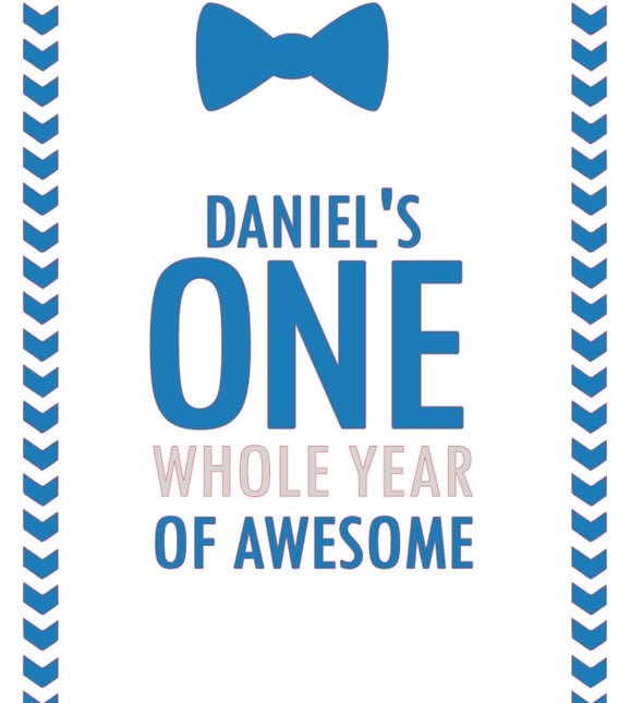 One whole year of awesome boys first birthday romper