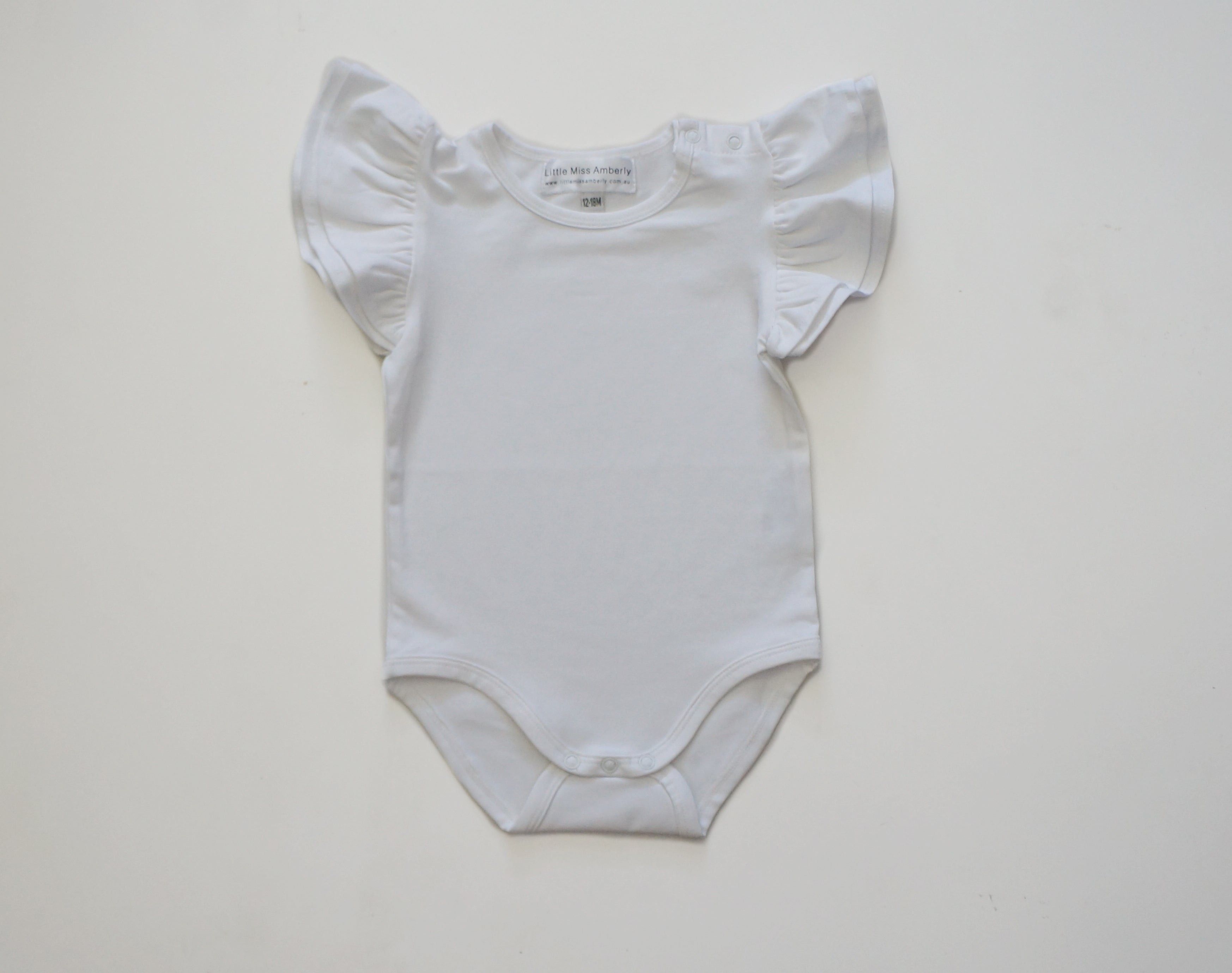 half birthday customised romper NB flutter sleeveless