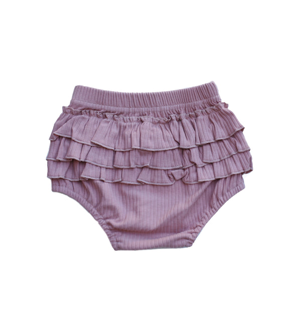ribbed nappy cover dusty pink