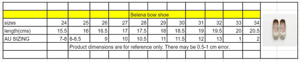 Selena bow shoes