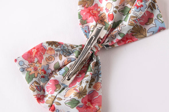 Stella orchid floral bow clip