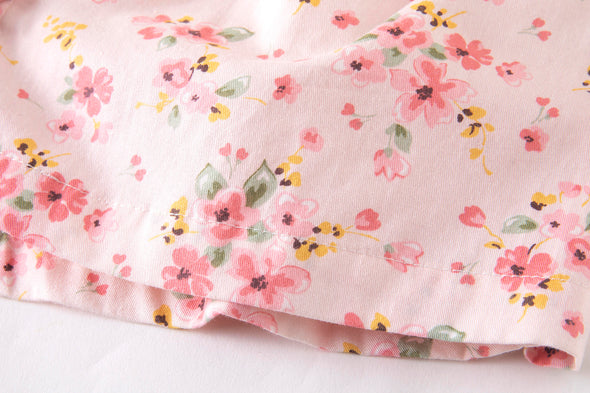 Stella pink floral bow clip